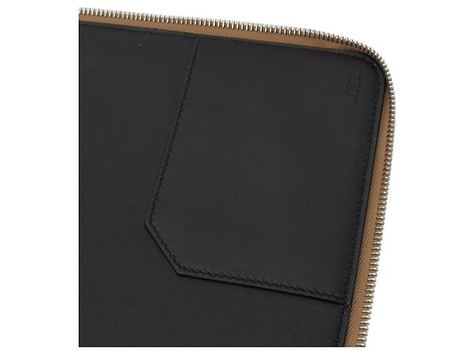 Portadocumenti e pochette con zip Fendi in pelle beige - vista 7