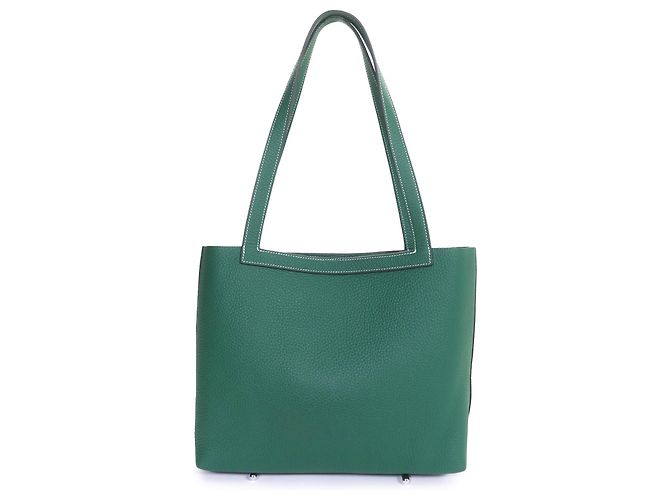 Hermès Green Clemence Cabasellier 31 Verde - vista 2