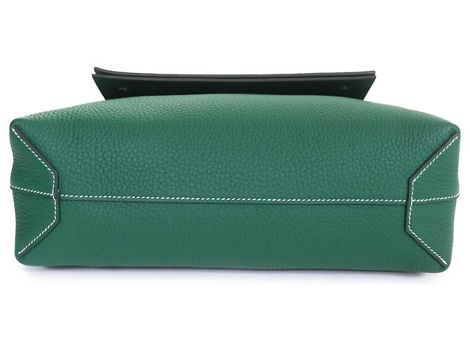 Hermès Green Clemence Cabasellier 31 Verde - vista 3