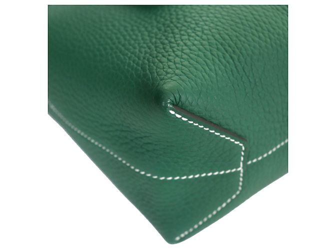 Hermès Green Clemence Cabasellier 31 Verde - vista 6
