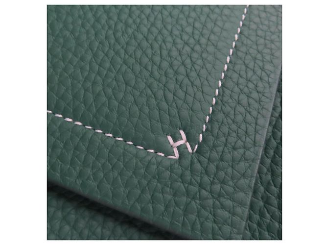 Hermès Green Clemence Cabasellier 31 Verde - vista 8