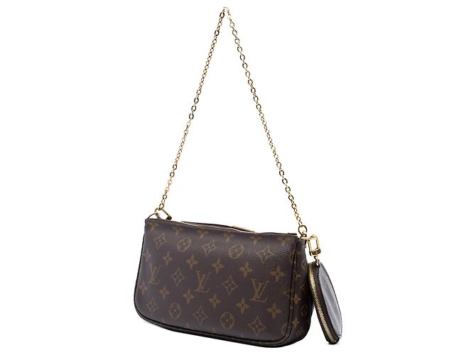Louis Vuitton Brown Monogram Multi Pochette Accessoires Marrone - vista 2