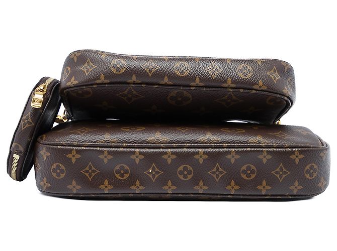 Louis Vuitton Brown Monogram Multi Pochette Accessoires Marrone - vista 3