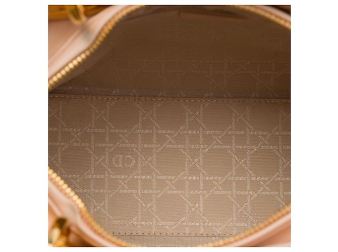 Dior Pink Medium Suede Cannage Lady Dior Rosa - vista 4