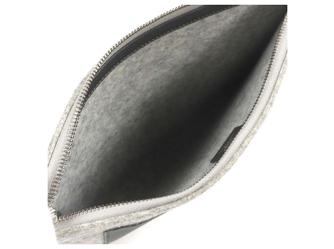 Hermès Gray Epsom and Felt Toodoo 29 Marrone - vista 4