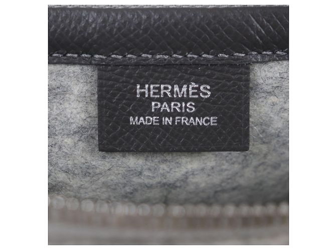 Hermès Gray Epsom and Felt Toodoo 29 Marrone - vista 5