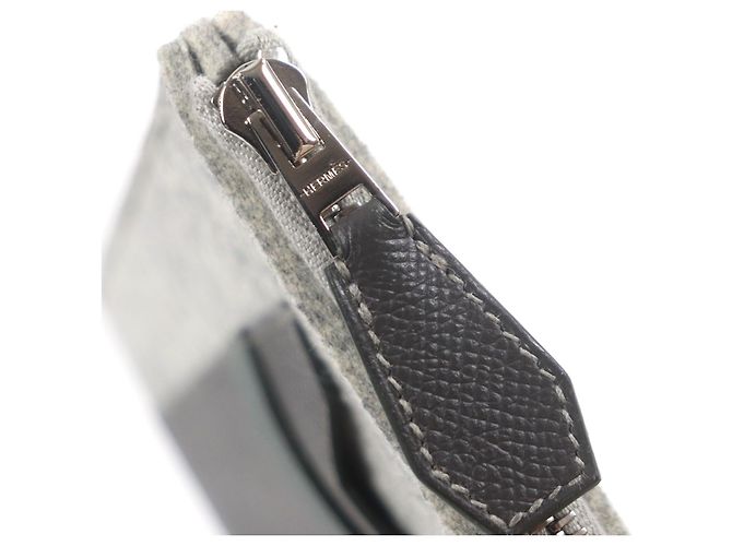 Hermès Gray Epsom and Felt Toodoo 29 Marrone - vista 8