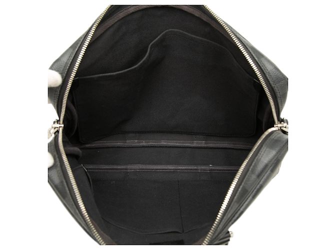Louis Vuitton Black Damier Graphite Porte Documents Voyage PM Nero - vista 4