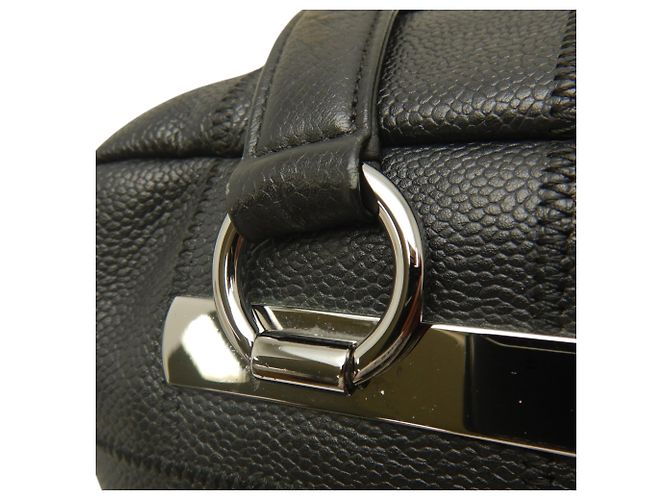 Borsa a tracolla Chanel Black Chocolate Bar Caviar Nero - vista 12