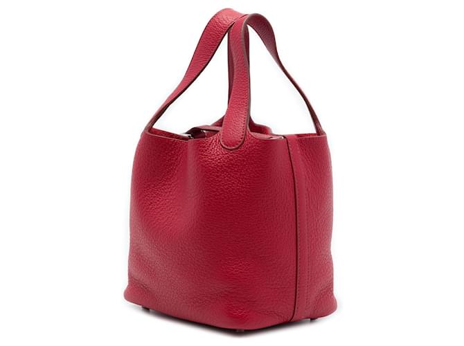 Hermès Red Clemence Picotin Lock 18 Rosso - vista 2