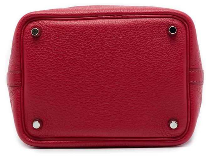 Hermès Red Clemence Picotin Lock 18 Rosso - vista 3