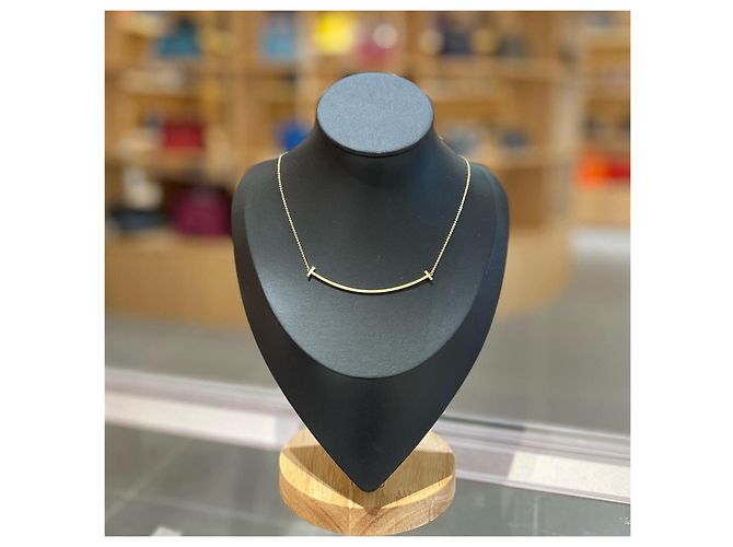 Collana con pendente Tiffany & Co. T Smile D'oro - vista 2