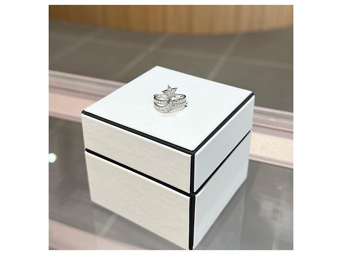 Anello Chanel Comète in oro bianco 18K e diamanti Argento - vista 2