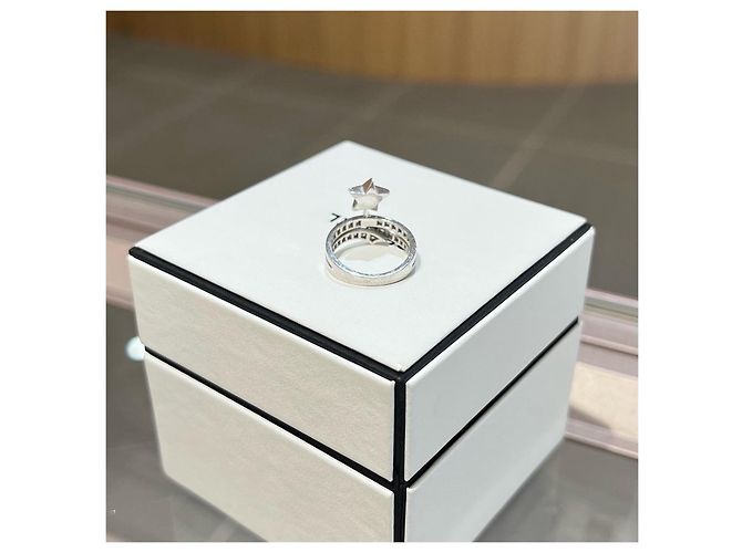 Anello Chanel Comète in oro bianco 18K e diamanti Argento - vista 3