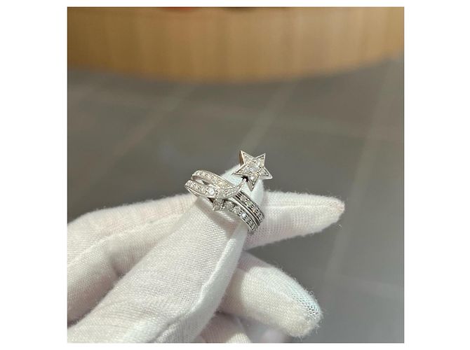 Anello Chanel Comète in oro bianco 18K e diamanti Argento - vista 5