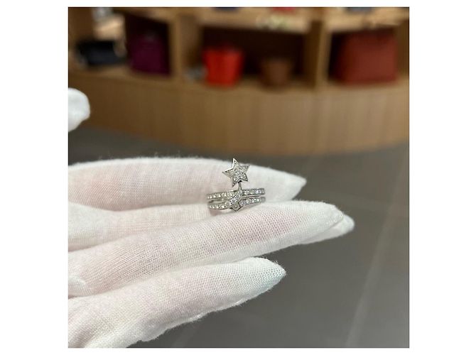 Anello Chanel Comète in oro bianco 18K e diamanti Argento - vista 6