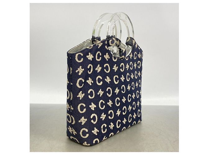 Céline Borsa Celine C Macadam Denim Navy da donna Blu navy - vista 2