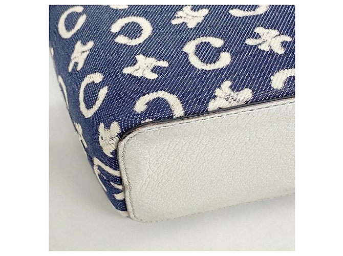 Céline Borsa Celine C Macadam Denim Navy da donna Blu navy - vista 7