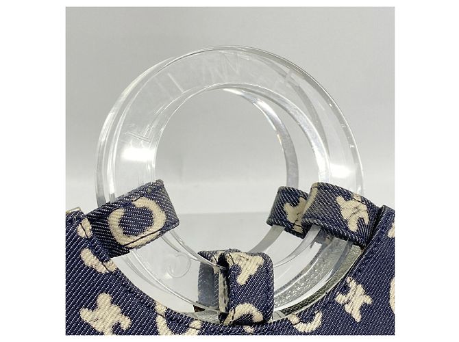 Céline Borsa Celine C Macadam Denim Navy da donna Blu navy - vista 9