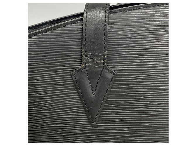 Borsa a tracolla Louis Vuitton Epi Saint Jacques Nero - vista 6