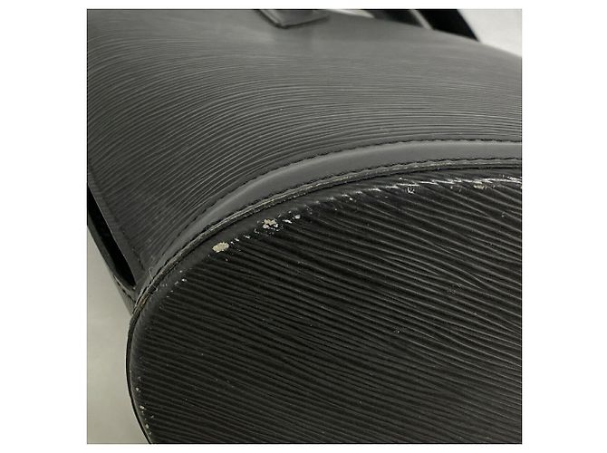 Borsa a tracolla Louis Vuitton Epi Saint Jacques Nero - vista 7
