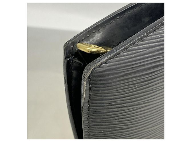 Borsa a tracolla Louis Vuitton Epi Saint Jacques Nero - vista 9