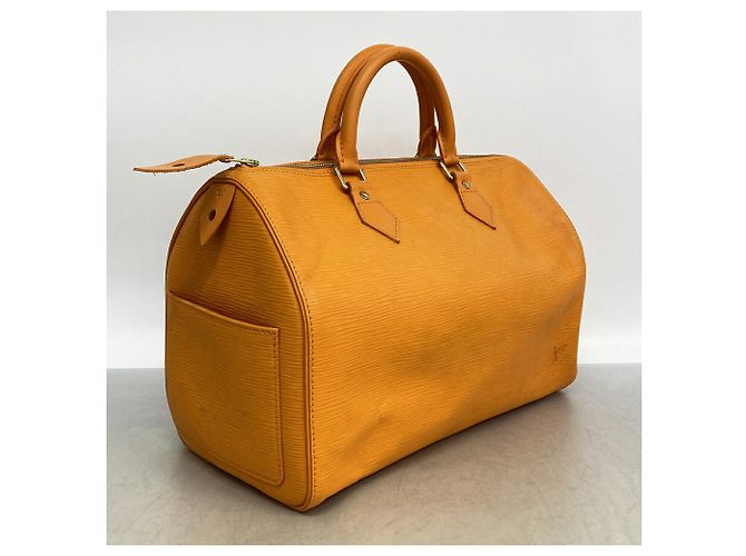 Borsa Louis Vuitton Epi Speedy 30 in Mandarin Grigio - vista 2