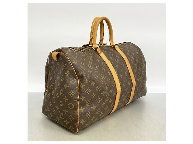 Borsa Boston Louis Vuitton Keepall 45 Monogram Marrone - vista 2