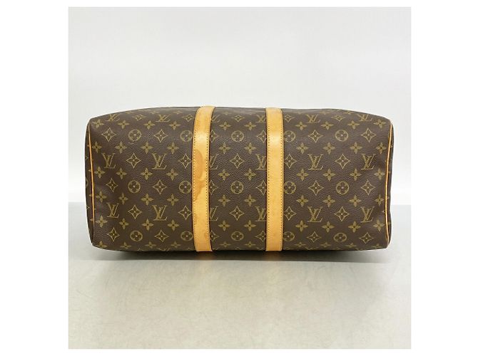 Borsa Boston Louis Vuitton Keepall 45 Monogram Marrone - vista 3