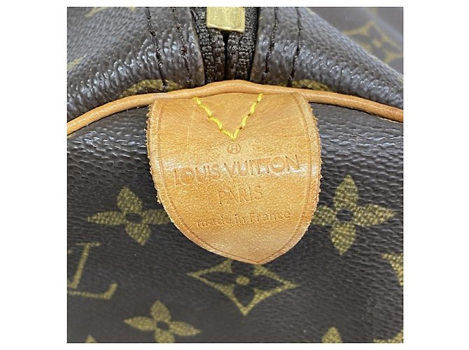 Borsa Boston Louis Vuitton Keepall 45 Monogram Marrone - vista 5