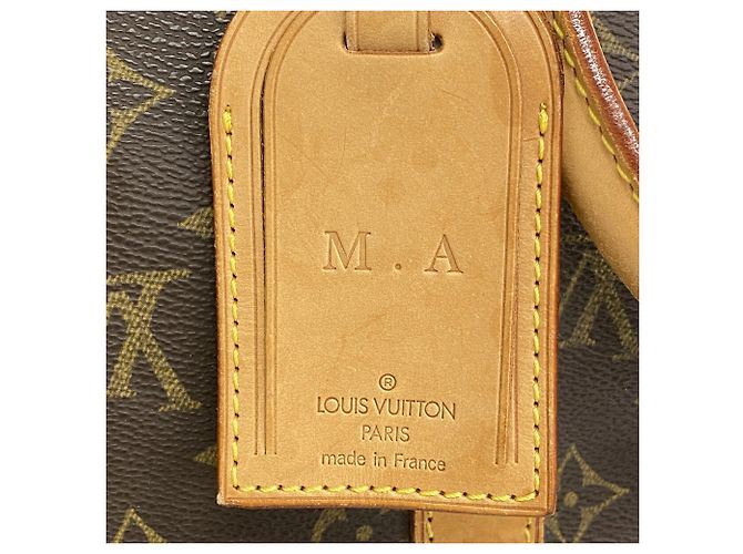 Borsa Boston Louis Vuitton Keepall 45 Monogram Marrone - vista 6