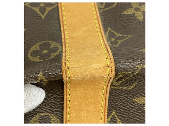 Borsa Boston Louis Vuitton Keepall 45 Monogram Marrone - vista 7