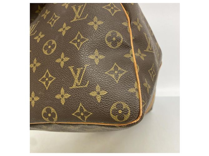 Borsa Boston Louis Vuitton Keepall 45 Monogram Marrone - vista 8