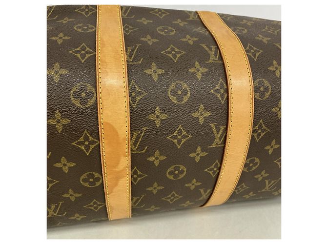 Borsa Boston Louis Vuitton Keepall 45 Monogram Marrone - vista 9