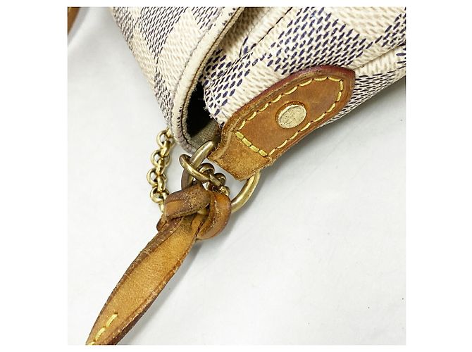 Borsa Louis Vuitton Damier Azur Favorite MM Bianco - vista 8