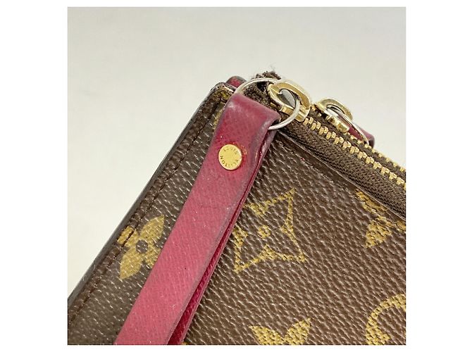 Louis Vuitton Monogram Portefeuille Adele Long Wallet Braun Fuschia - Ansicht 6