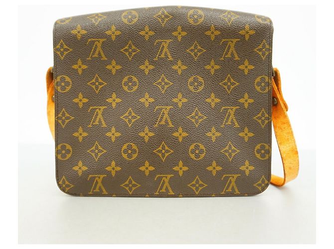 Borsa a tracolla Louis Vuitton Monogram Cartouchiere GM Marrone - vista 11