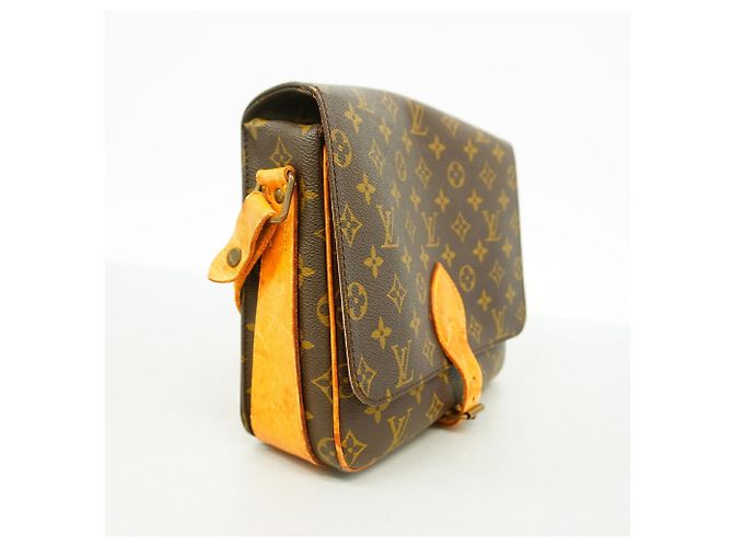 Borsa a tracolla Louis Vuitton Monogram Cartouchiere GM Marrone - vista 2