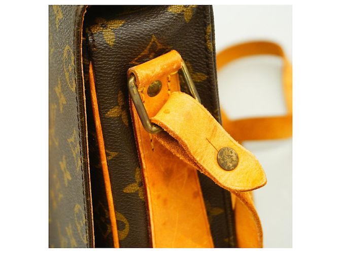 Borsa a tracolla Louis Vuitton Monogram Cartouchiere GM Marrone - vista 7