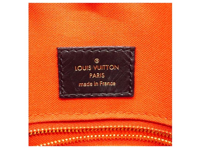 Borsa Tote Louis Vuitton Monogram Giant Reverse OnTheGo MM Marrone - vista 5