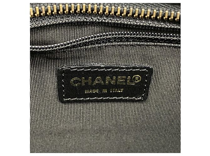 Chanel Tote Bag aus schwarzem Lammleder - Ansicht 5