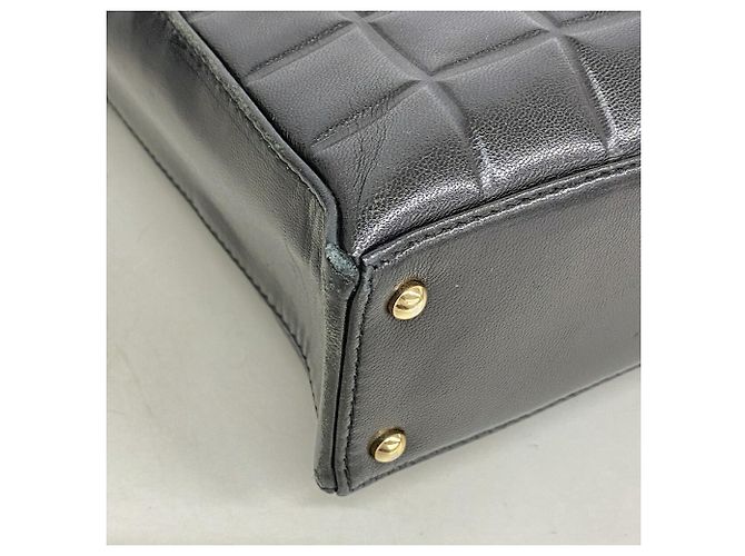 Chanel Tote Bag aus schwarzem Lammleder - Ansicht 6