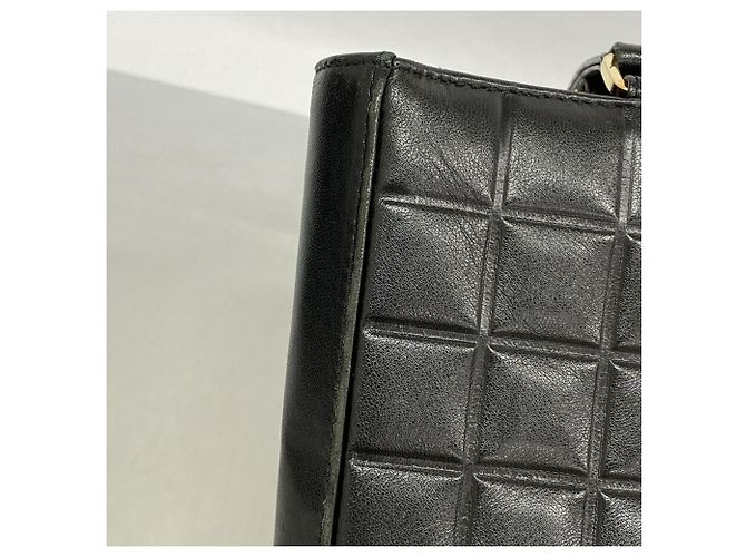 Chanel Tote Bag aus schwarzem Lammleder - Ansicht 8