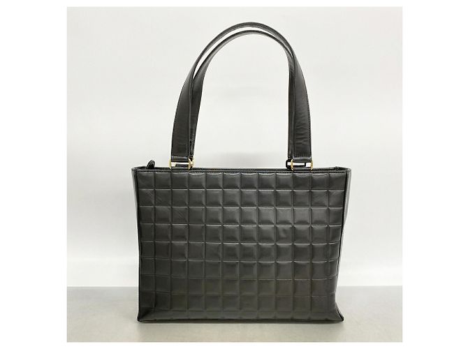 Chanel Tote Bag aus schwarzem Lammleder - Ansicht 9