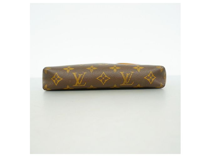 Louis Vuitton Monogram Pallas Clutch Handbag M41638 Brown Fuschia - view 3