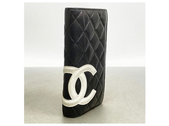 Cartera larga Chanel Cambon de piel de cordero Negro - vista 2