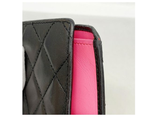 Cartera larga Chanel Cambon de piel de cordero Negro - vista 6