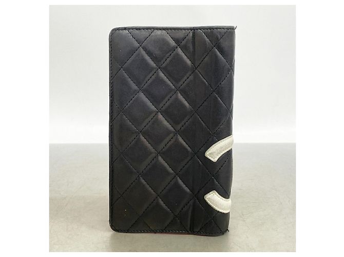 Cartera larga Chanel Cambon de piel de cordero Negro - vista 8