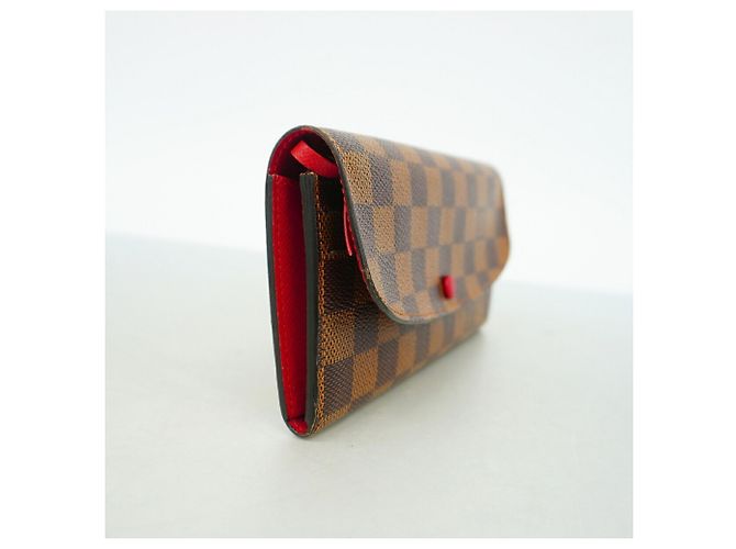 Louis Vuitton Damier Portefeuille Emilie Long Wallet Rosso - vista 2