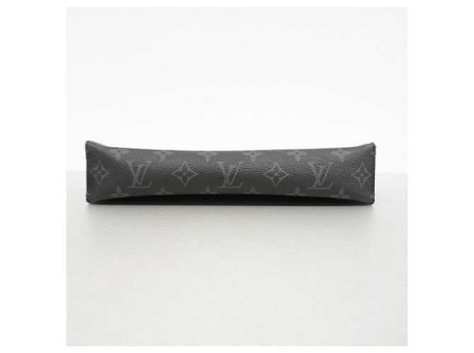 Louis Vuitton Monogram Eclipse Pochette Voyage MM Clutch Bag Nero - vista 3